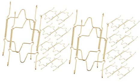 Cabilock 20pièces Muraux Acier pour Assiettes Supports Verticaux Invisibles pour Décoration Et Exposition Art