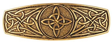 kkjoy Vintage Metall Haarspange Gold, Keltische Knoten Haarklammer Groß, Hexenknoten Haarnadeln, Gothic Haarspangen Damen, Braut Haarschmuck Hochzeit, Bananenspange für Frauen und Mädchen
