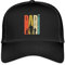 Spreadshirt Dad Hoch 2 Zweifacher Vater Werdender Papa Trucker Cap, One Size, Schwarz/Schwarz