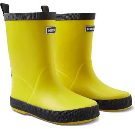 Reima - Taikuus Regenstiefel für Kinder - Gefütterte Kinder Gummistiefel für Jungen und Mädchen, flexible Laufsohle, reflektierende Details, herausnehmbare Einlegesohlen - Yellow, 29