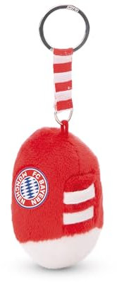 NICI 49997 Schlüsselanhänger FC Bayern MÜNCHEN Fußballschuh 7cm rot-Nachhaltiger Begleiter Kuschelanhänger mit Schlüsselring für Schlüsselband, Schlüsselbund & Schlüsselhalter