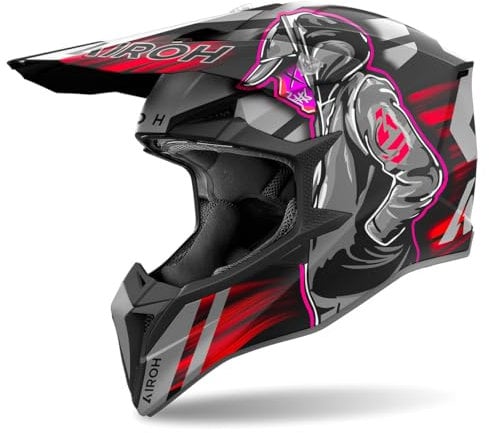 AIROH WRAAAP CYBER RED MATT M