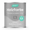 Grundmann Holzfarbe ACL 100 - Holzlack 0,7 Kg Silber - 4in1 inkl. Grundierung - Seidenmatt - Wetterfest für Innen & Außen - RAL 9006 Weißaluminium