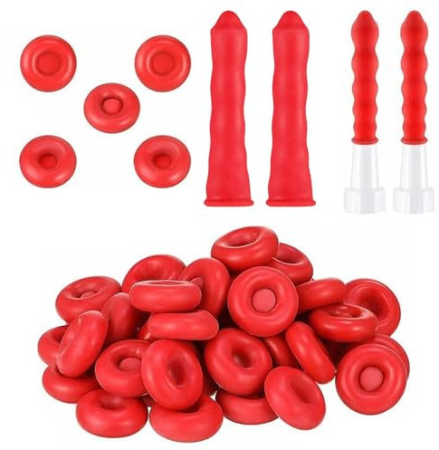 Abdichtungskappe Abdeckungen für Dichtungsschläuche,Universal Dichtungskappen,Latex Düsen Dichtungsrohr Versiegelungskappen zum abdichten und Schützen(30Stück)