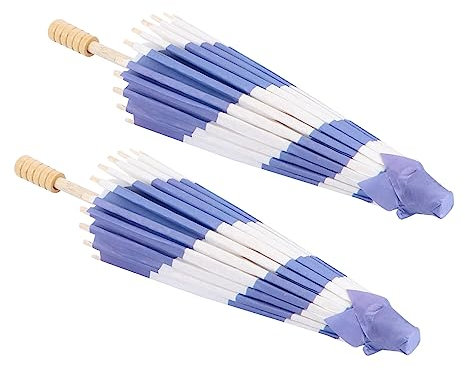 COSMEVIVI 2 Stück Papierschirm Propa Regenschirm Spielzeug Hochzeitsdekoration Japandi Dekor Klarer Regenschirm Chinesischer Brautdusche