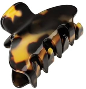 The RPZL Premium Acetate Big Hair Accessory | Oversized Claw Clip for Thick and Thin Hair | Stylish Hair Jaw for Women and Girls (Mini Glossy Tortoise)