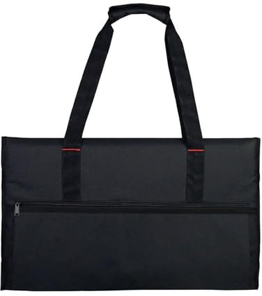 Ynnhik Monitor Carrying Case, Protective Monitor Carry Bag, Adjustable Computer Carrying Case with Multiple Pockets for 20-24 Inch, black, 72*54cm, See description