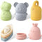 RWSRW Silicone Jouet Bebe Coffret Jouet de Bain Bébé 9 Pièces Jeux de Bain Ludiques avec Animaux Bateaux et Jouets Flottants Amusants Cadeaux pour Garçon et Fille Dès 6 Mois