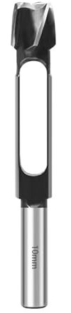 Foret à tenon profond pour travaux de menuiserie 8, 10, 12, 15, 20, 25, 30, 35 et 40 mm - Coupe-goujons - Coupe-tenon - Foret à liège - Coupe-cheville profond (10 mm)