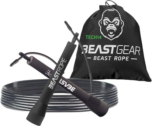 Skipping Ropes For Adults Men Women Excercise Steel Speed Fitness Jump Ropes for Jumping, MMA, HIIT Workout, Adjustable, Home or Gym Training Rope with Travel Bag