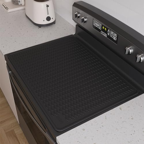 XiFEO Housses de protection pour cuisinière électrique, en verre de silicone de qualité alimentaire, protection de table de cuisson à induction, tapis de cuisson en céramique, housse de four, tapis de