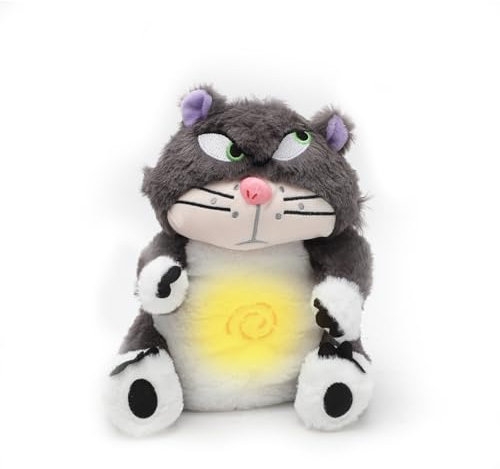 Umllpet Schlummer Otter Kuscheltier mit Atembewegung und Musik, Baby Erstausstattung, Neugeborene, Baby Spielzeug Schlummer Kuscheltier Schaf ab Geburt, Babyparty und Neugeborenen Geschenk