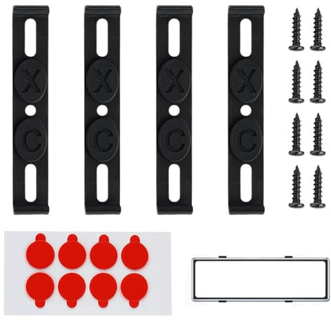 Kennzeichenhalter Rahmenlos,Nummernschildhalter Universal Nummernschildhalterung Auto,Kennzeichenhalterung,Kenzeichenhalterungen Auto,Für Jedes KFZ - Nur Für Deuschland+EU(Nicht Für Österreich!)
