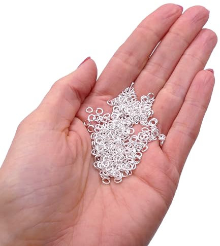 400 Stück Spaltringe 4 mm Versilbert (0,7 mm Dicke) – Stabile Offene Ringe für Schmuckherstellung, Ideal zum Verbinden von Verschlüssen, Anhängern & Schmuckteilen, Bastelzubehör