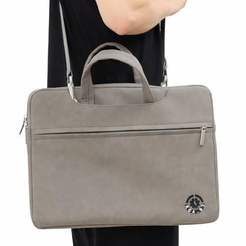 KCA_S3 Dark Grey Laptop Sleeve Case Handle 13-14 Inch ONLY MacBook Air 13 M1 M2 M3 Surface Pro 7 8 9 Type Cover HP Pavilion x360 Acer Swift 3 5 Samsung Galaxy Book2/3Waterproof Unisex Students School