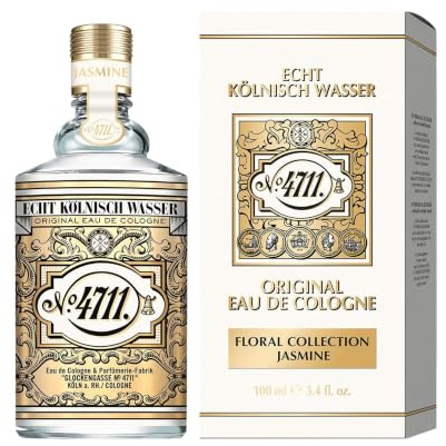 4711 Echt Kölnisch Wasser Florale Jasmine Eau de Cologne Naturspray 100 ml | 4711® Floral Collection Jasmin - Sinnlicher Duft mit anmutiger Ausstrahlung und betörender floraler Note.
