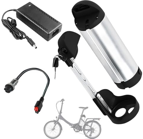 SSCYHT Lithiumbatterie 36 V 8 Ah 9 Ah 17,5 Ah 13 Ah Ersatzbatterie 36 V Li-Ionen-Batterien 10,4 Ah Herausnehmbare Batterien Flaschenform mit 4-Kern-Anschluss,36v16ah Anderson 420mm
