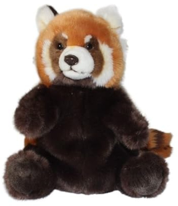 ThisToffGuys Simulation Roter Panda Handpuppe Puppe Plüschtier Bauchredner Requisiten Weich und niedlich Eltern-Früherziehung Geschenk
