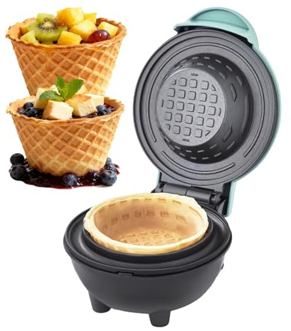 Tktouci Machine À Cornets De Glace,350W Appareils De Cuisine Électriques - Gaufrier À Cornets Pour Glaces,Pour Maison Commercial Restaurant Magasin Anniversaire Noël Fête Vacances Dessert