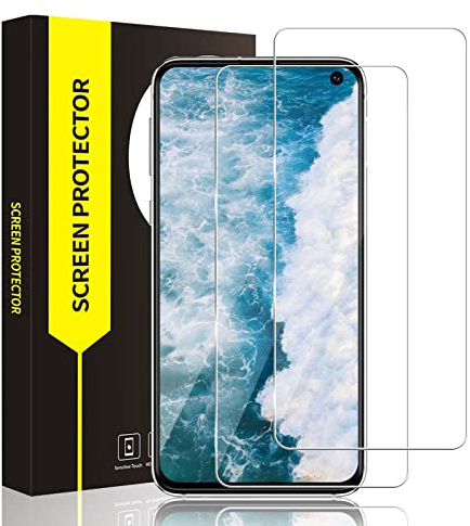 Bodyguard 2 pièces Verre Trempé pour Samsung Galaxy S10e, à l'épreuve des bulles, bords incurvés 2,5D, Haute Sensibilité Tactile, Dureté 9H protection écran, Ultra HD Samsung S10e vitre protection