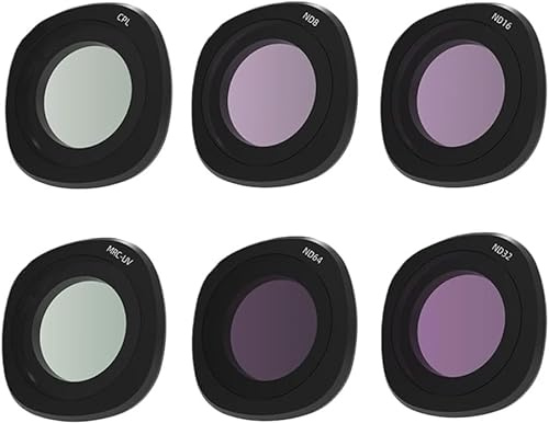 Set di filtri ND | Compatibile con DJI NEO 2 | Vetro ottico multistrato ND8/ND16/ND32/ND64 W/UV CPL filtri | Polarizzatore circolare a densità neutra (D) bello e attraente