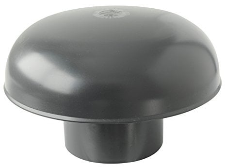 First Plast CDVM75A Chapeau de Ventilation Tête Exalateur PVC Ardoise 75 mm
