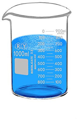 Glass Beakers 1000ml Borosilicate Graduated Measuring Low Form Beaker