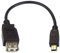 PremiumCord - Cavo adattatore USB A/femmina – Mini 5 Pin USB/spina 20 cm OTG