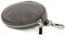 modamoda de P10 / P08 Damen Leder Rauleder Geldbörse Münzgeldbörse Taschenanhänger ø 11,5 cm handmade in Italy, Farbe:Graphitgrau