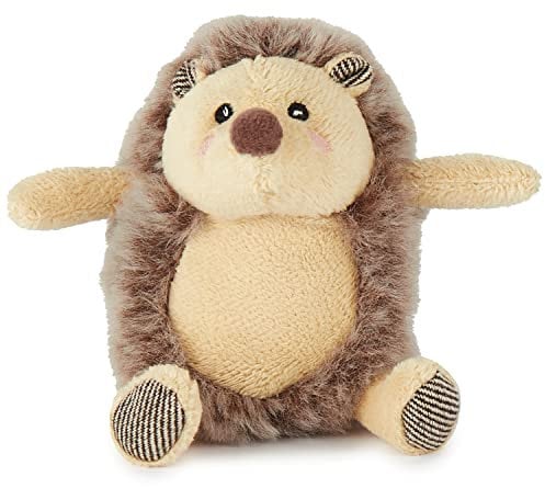 Bieco Plüsch Igel Spieltier Baby mit Rassel | ca. 12 cm | niedliches Baby Kuscheltier | Baby Spielzeug Rassel | Igel Kuscheltier Baby | Baby Einschlafhilfe | Kuscheltiere für Babys | Stofftier Baby