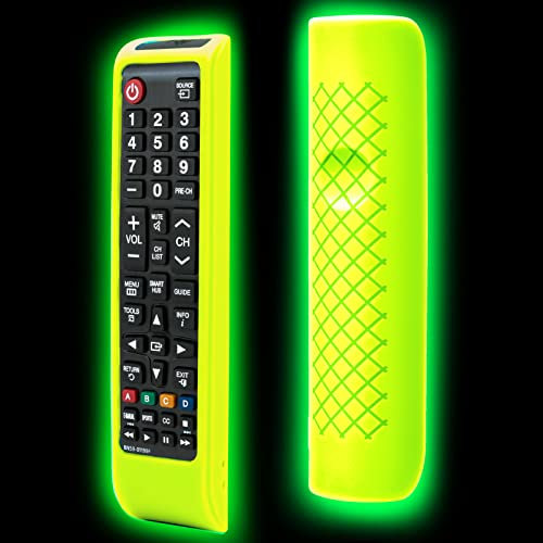 Remote case for Samsung Controller, Silicone Cover for BN59-01199F Smart TV Control Skin Sleeve Glow in The Dark