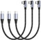 HOTNOW Cable USB C a USB C en ángulo recto de 50 cm 3 piezas, cable de carga rápida PD 60W tipo C compatible con Galaxy S24 Note 20, Pixel 4/3 XL, MacBook Air iPad Pro 2020