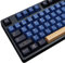 MOLGRIA Blue Samurai Keycaps, 129 Set PBT KeyCaps for Gaming Keyboard, Cherry Profile Dye Sublimation Custom Keycaps for Gateron Kailh Cherry MX Switch 104/87/71/61 60 Percent Keyboard