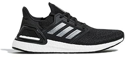 adidas Mens Ultraboost 20 Running Shoe, Black/White, 7 M US