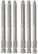 Fongmore Schraubendreher-Bits, 6 Stück, 1/4-Zoll-Schaftlänge, lang, magnetisch, Vierkantkopf, Elektrowerkzeuge SQ1, SQ2, SQ3 (100 mm)