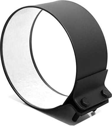 LANZZAS Ofenrohr Schelle mit Dichtung - Durchmesser Ø 160 mm - Farbe: gussgrau | Rauchrohr Dichtschelle