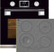 Kaiser Gasherd-Set EH 6338 S + KCT 6705 RI Herd, Einbau Backofen, SOFTCLOSE, 11 Funktionen+Induktions Kochfeld,60 cm, Einbau Herd, 4 Kochzonen, Design des Gusseisen