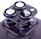 Uyiton Pour iPhone 14 Pro/iPhone 14 Pro Max Caméra Protection, Conception d'une Seule Pièce Alliage D'aluminium Verre Trempé Protection Objectif Caméra Arrière - Violet