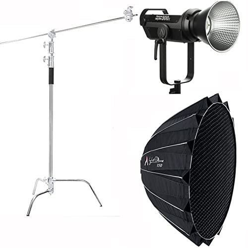 Aputure 300X+ Light Dome 150cm Softbox + C Stand Kit, 350W LED Video Light 2700-6500k Bowens Mount APP Control