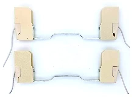 Prometeo Electronics 2er Set Lampenfassung R7s beige - 117mm - 118mm für Halogenlampen und LED-Sockel aus Porzellan
