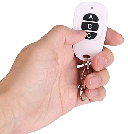 geba RCA tx1 handsender,Garagenfernbedienung mit Einer Taste, 433 MHz, Ev1527, 1~4-Kanal-HF-Funkfernbedienung für Einfache Steuerung, 1 Taste (3 Gang)
