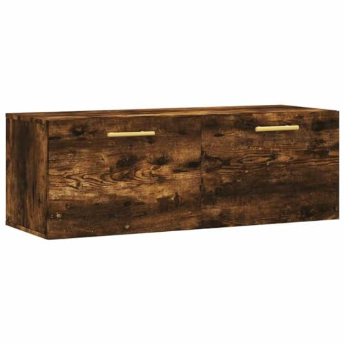 vidaXL Armario de Pared Madera ingeniería Roble Ahumado 100x36,5x35 cm