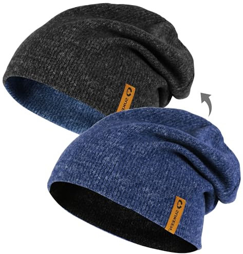 Sukeen Mütze Herren Wintermütze Beanie Herren Mütze Damen Mütze Winter Beanie Elastisch Strickmützen Knit Cuffed Beanie Hat Weich, Warm, Stretch, Bequem, Atmungsaktiv Geschenk für männer Frauen