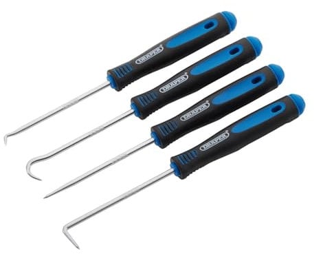 Draper 09042 Mini Hook and Pick Set, 165mm (4 Piece), Blue