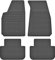 Gummimatten Gummi Fußmatten Satz für Toyota Avensis II T25 (2003-2009) - Hoher Rand 15 mm