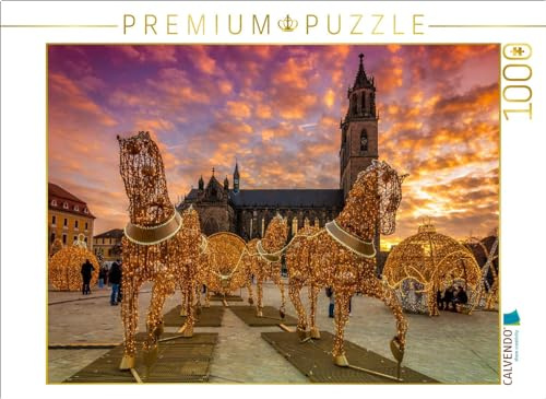 CALVENDO Puzzle Lichterwelt auf dem Domplatz | 1000 Teile Lege-Größe 64 x 48 cm Foto-Puzzle für glückliche Stunden