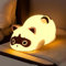 QUIGO Nachtlicht für Kinder, Baby, wiederaufladbar, Nachttischlampe mit USB, Waschbär, Silikon, Touchscreen, LED-Nachtlicht, Kinder, Geschenk, Spielzeug, Jungen und Mädchen