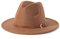 Männer Frauen Filz Top Hüte Fedora Panama Hüte Zylinder Mit Flacher Krempe Damen Französischer Filzhut Warmer Jazzhut Herren M(56-58Cm) Brauner Hut + Brauner Gürtel