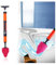 Hochdruck-WC-Entsperrung, Ein-Schuss-Toilettenrohr-Kolben, Hochdruck-WC-Entsperrung eines Schusses, Edelstahl-Toilettenschlange, Luftkolben für Toilette, Bodenablauf, verstopftes Rohr (1 Stück)