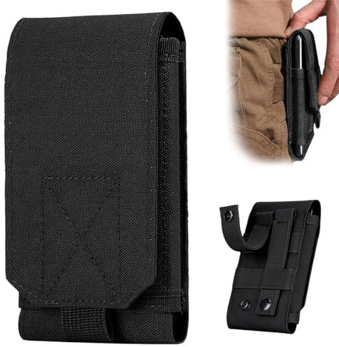 IBXWMNG Universal Tactical Molle Holster fürs Handy, Army Mobile Phone Gürteltasche EDC Security Pack, Taillentasche passend für iPhone 13/14 /PRO X/XS/Max/XR /7/8/ 6s Plus/Samsung/Galaxy S10